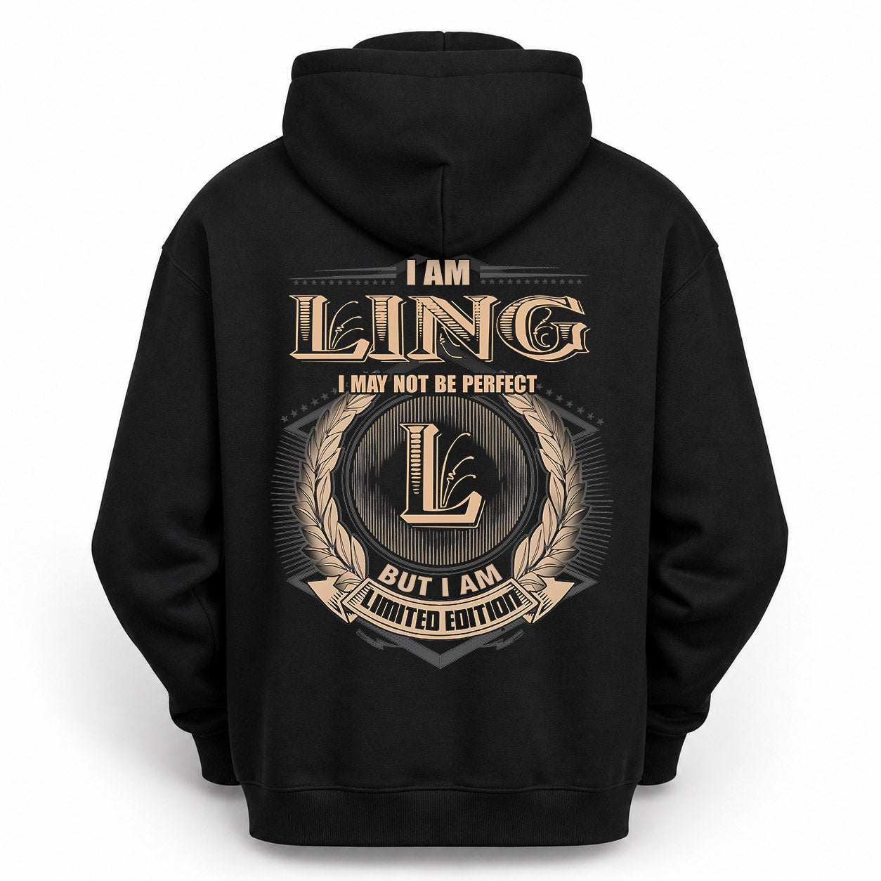 LING PH55-T25-Personalized Name Quote Apparel “I Am NAME May Not Be Perfect But I Am Limited Edition”