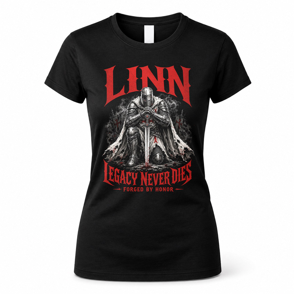 LINN HS90-K04-109 - NAME Legacy Never Dies Forged By Honor Personalized Knight