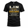 LIN TM90-K04-125 - NAME Legendary Know-It-All Personalized Funny Shirt