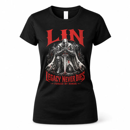 LIN HS90-K04-109 - NAME Legacy Never Dies Forged By Honor Personalized Knight