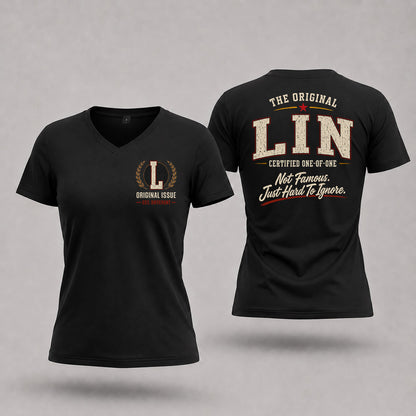 LIN W68-F2-168 – Personalized Original Issue Apparel “The Original NAME Certified One-of-One"