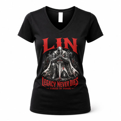 LIN HS90-K04-109 - NAME Legacy Never Dies Forged By Honor Personalized Knight