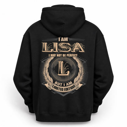 LISA PH55-T25-Personalized Name Quote Apparel “I Am NAME May Not Be Perfect But I Am Limited Edition”