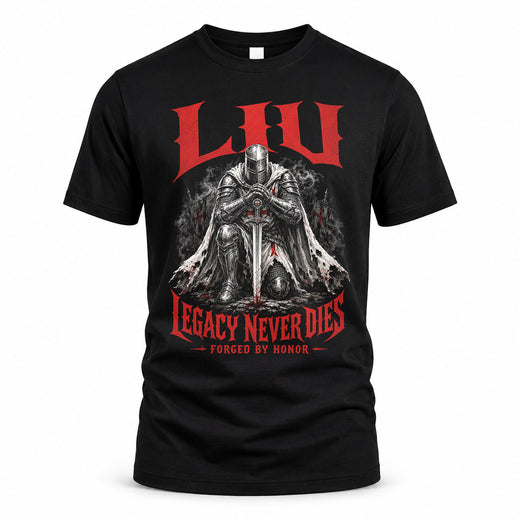 LIU HS90-K04-109 - NAME Legacy Never Dies Forged By Honor Personalized Knight