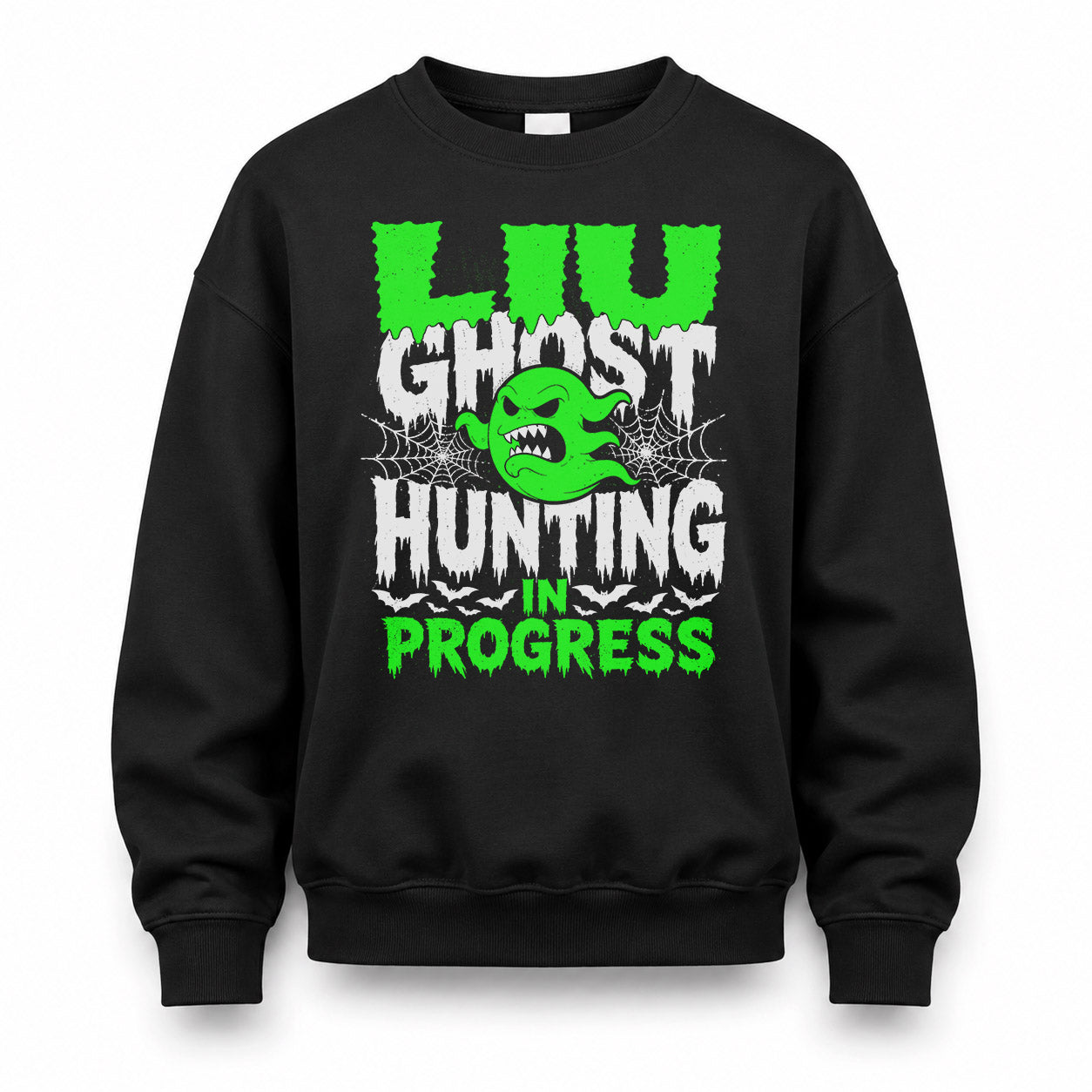 LIU HW22-K06-109 - NAME Ghost Hunting In Progress Personalized Halloween Shirt