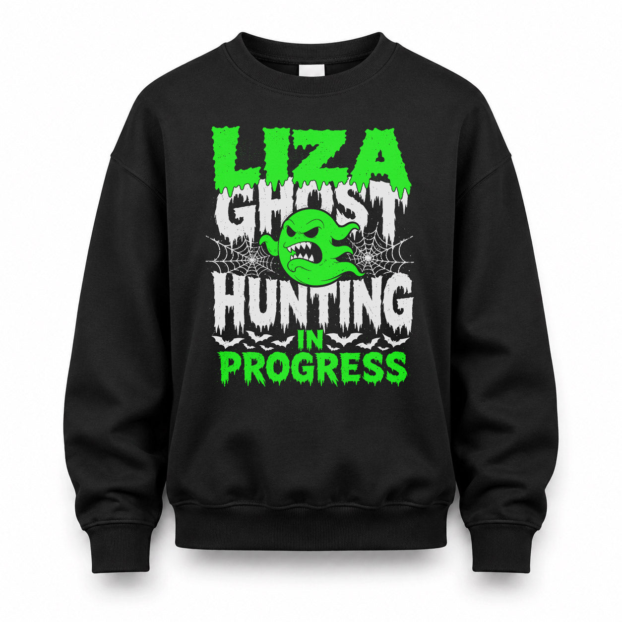 LIZA HW22-K06-109 - NAME Ghost Hunting In Progress Personalized Halloween Shirt