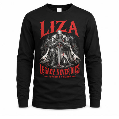 LIZA HS90-K04-109 - NAME Legacy Never Dies Forged By Honor Personalized Knight