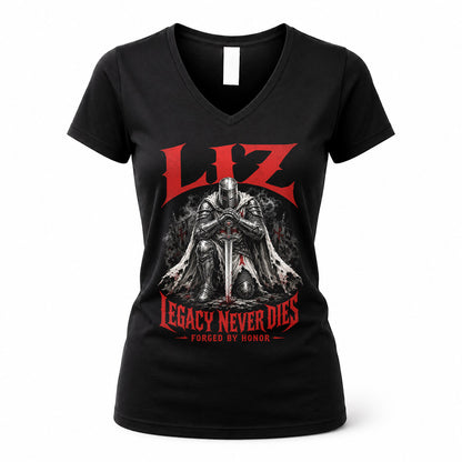 LIZ HS90-K04-109 - NAME Legacy Never Dies Forged By Honor Personalized Knight