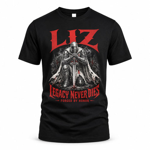 LIZ HS90-K04-109 - NAME Legacy Never Dies Forged By Honor Personalized Knight