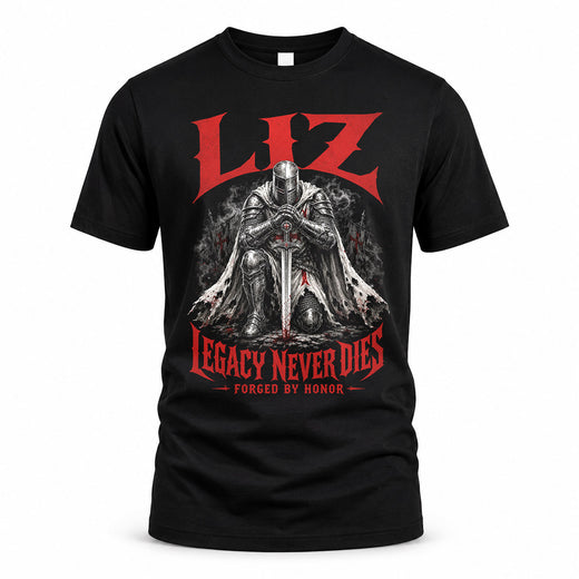 LIZ HS90-K04-109 - NAME Legacy Never Dies Forged By Honor Personalized Knight