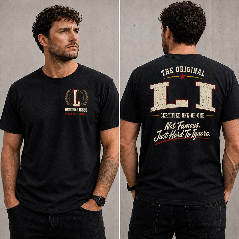LI W68-F2-168 – Personalized Original Issue Apparel “The Original NAME Certified One-of-One"