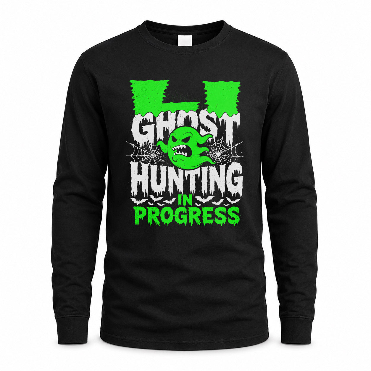 LI HW22-K06-109 - NAME Ghost Hunting In Progress Personalized Halloween Shirt