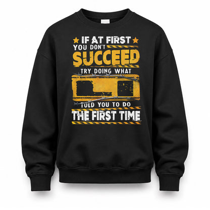 LI TP22-K11-109 - Personalized Funny Quote Apparel “If At First You Don’t Succeed, Try Doing What WANG Told You To Do The First Time”