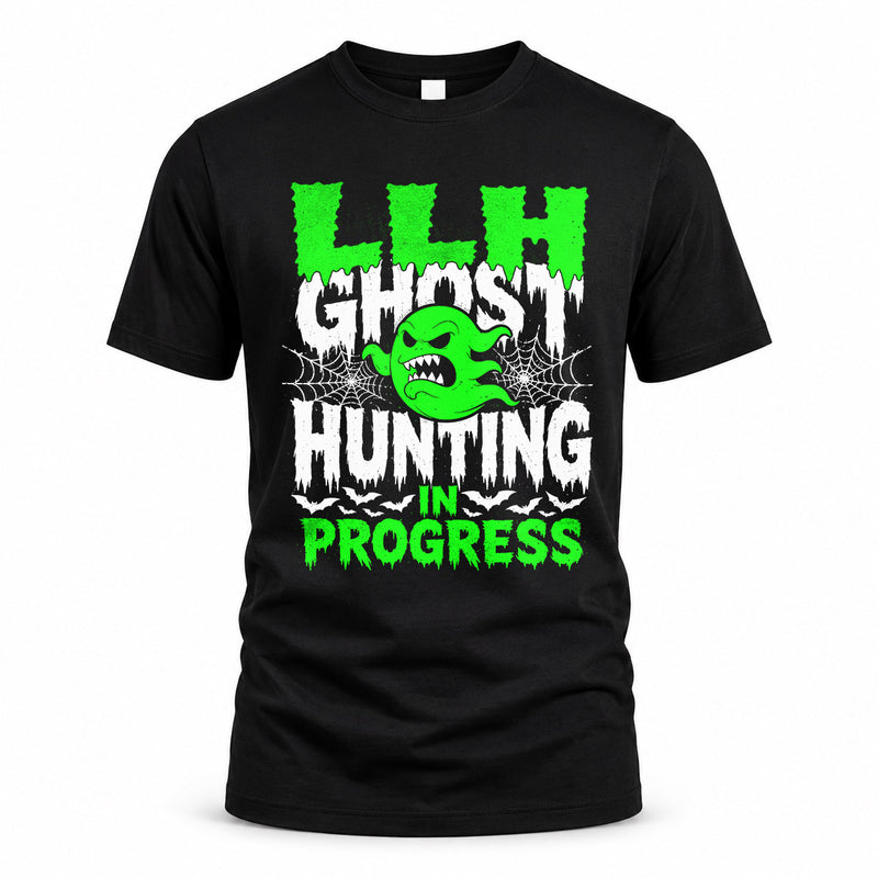 LLH HW22-K06-109 - NAME Ghost Hunting In Progress Personalized Halloween Shirt