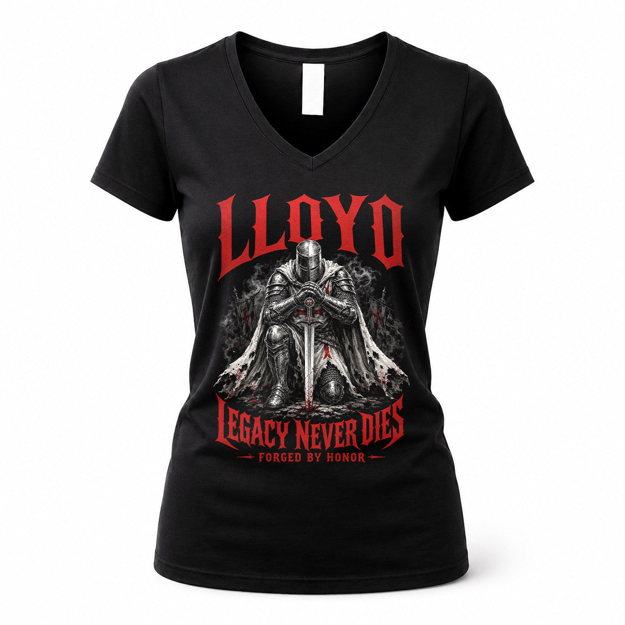LLOYD HS90-K04-109 - NAME Legacy Never Dies Forged By Honor Personalized Knight