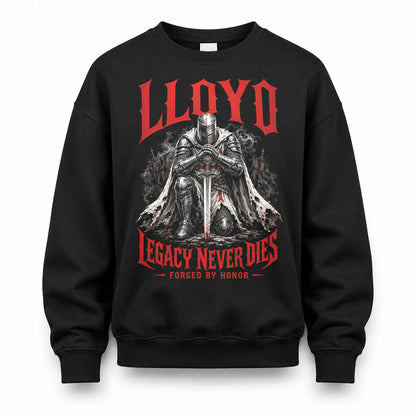 LLOYD HS90-K04-109 - NAME Legacy Never Dies Forged By Honor Personalized Knight