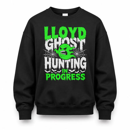 LLOYD HW22-K06-109 - NAME Ghost Hunting In Progress Personalized Halloween Shirt
