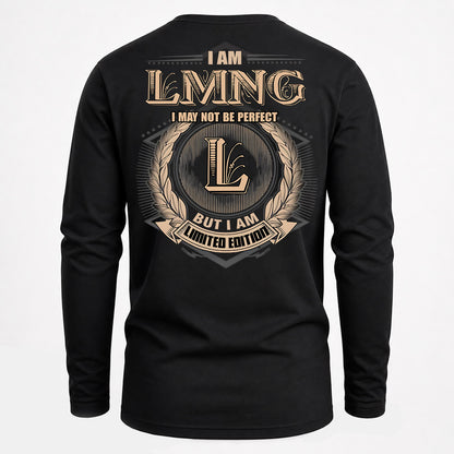 LMNG PH55-T25-Personalized Name Quote Apparel “I Am NAME May Not Be Perfect But I Am Limited Edition”