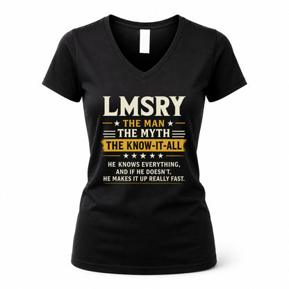 LMSRY TM90-K04-125 - NAME Legendary Know-It-All Personalized Funny Shirt