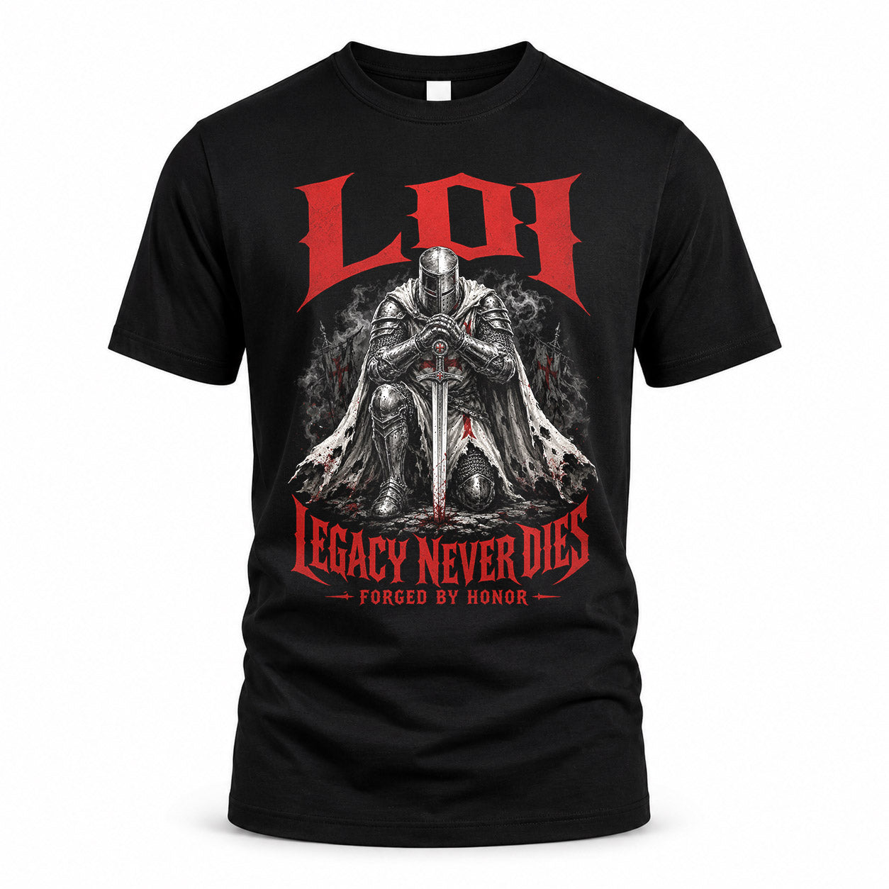 LOI HS90-K04-109 - NAME Legacy Never Dies Forged By Honor Personalized Knight