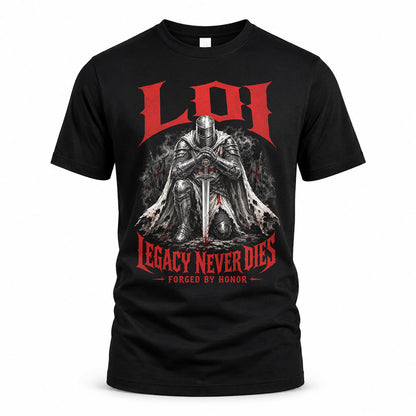 LOI HS90-K04-109 - NAME Legacy Never Dies Forged By Honor Personalized Knight