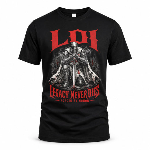 LOI HS90-K04-109 - NAME Legacy Never Dies Forged By Honor Personalized Knight