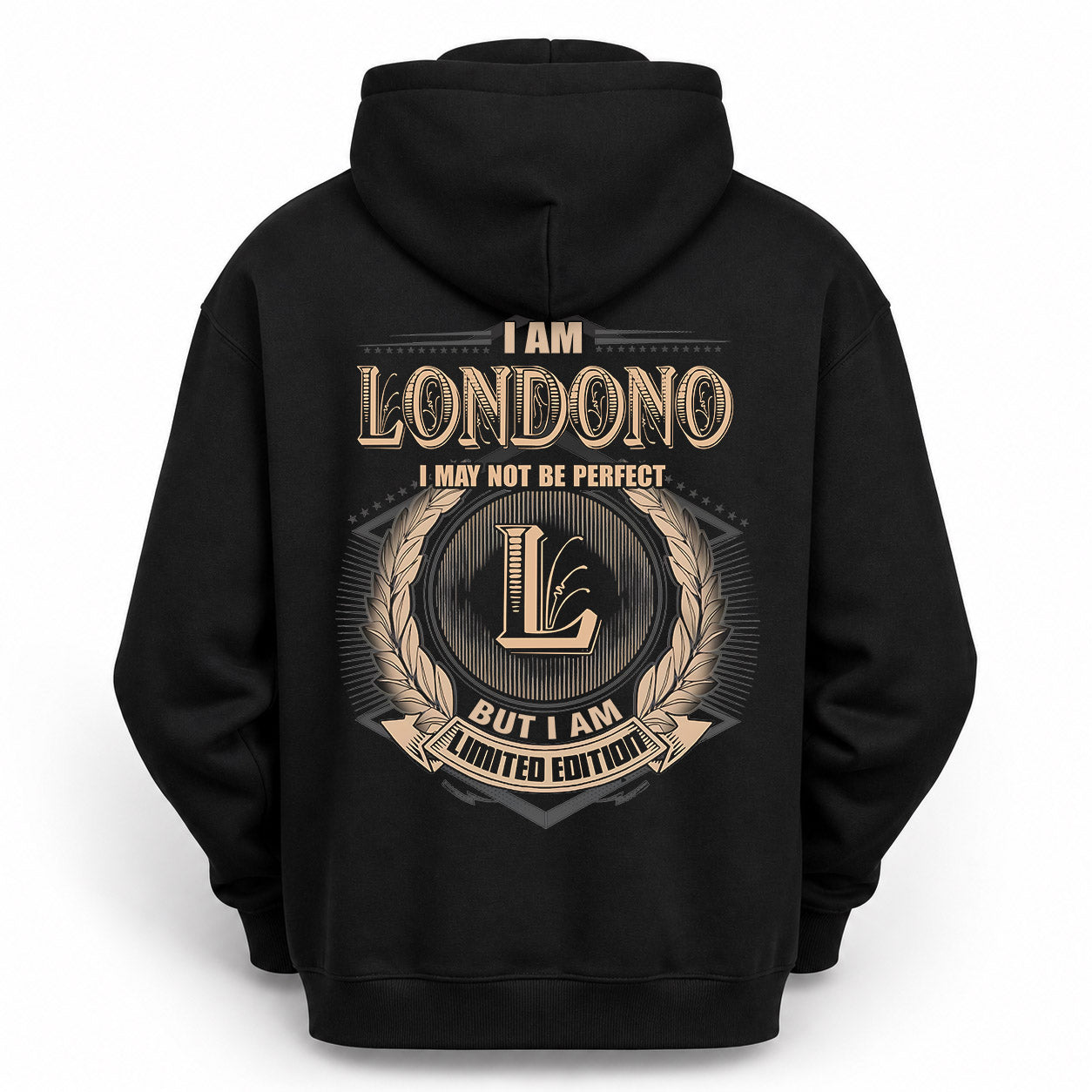 LONDONO PH55-T25-Personalized Name Quote Apparel “I Am NAME May Not Be Perfect But I Am Limited Edition”