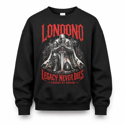 LONDONO HS90-K04-109 - NAME Legacy Never Dies Forged By Honor Personalized Knight