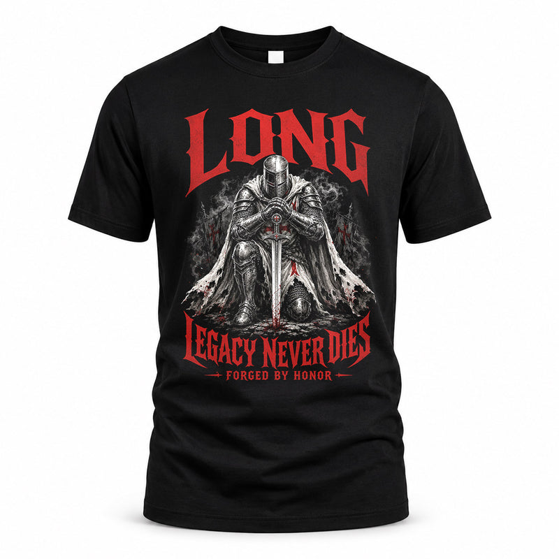 LONG HS90-K04-109 - NAME Legacy Never Dies Forged By Honor Personalized Knight