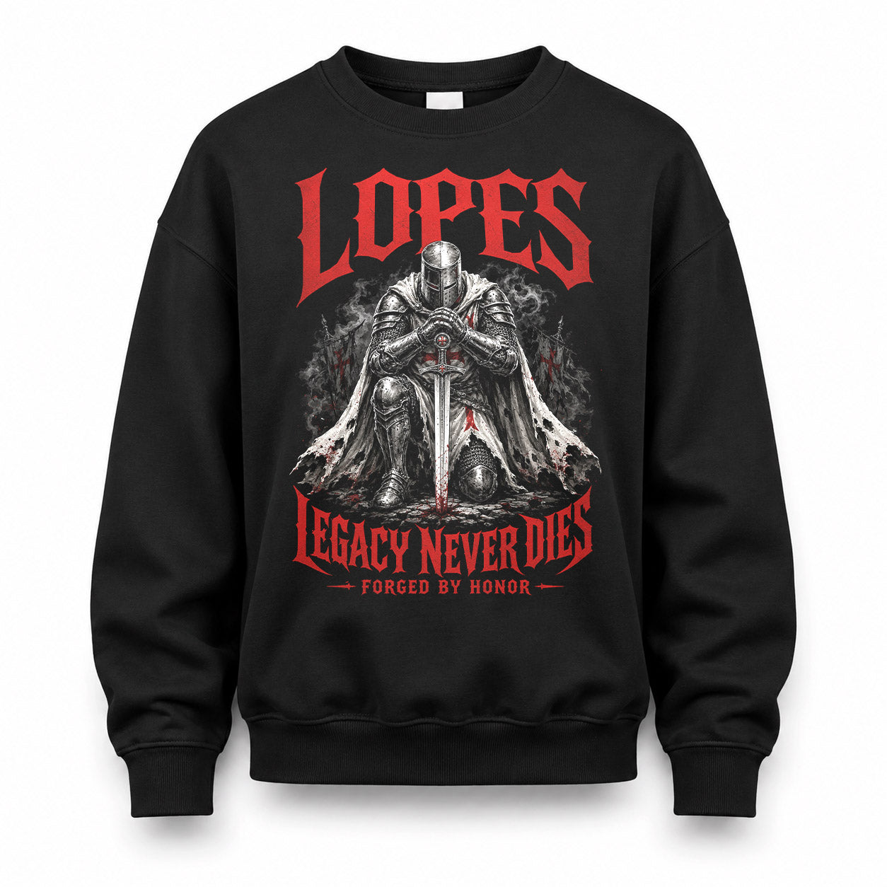 LOPES HS90-K04-109 - NAME Legacy Never Dies Forged By Honor Personalized Knight
