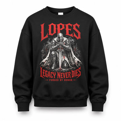 LOPES HS90-K04-109 - NAME Legacy Never Dies Forged By Honor Personalized Knight