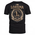 LORENA PH55-T25-Personalized Name Quote Apparel “I Am NAME May Not Be Perfect But I Am Limited Edition”
