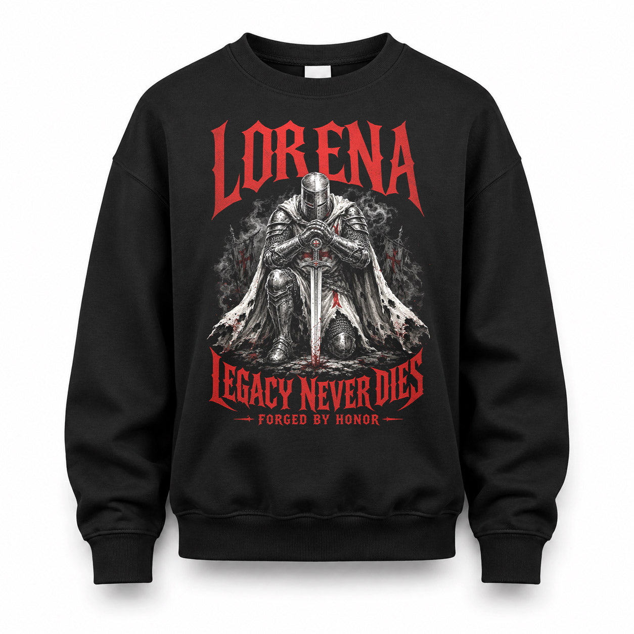 LORENA HS90-K04-109 - NAME Legacy Never Dies Forged By Honor Personalized Knight