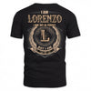 LORENZO PH55-T25-Personalized Name Quote Apparel “I Am NAME May Not Be Perfect But I Am Limited Edition”