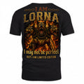 LORNA MP88-F2-168–Personalized Bold Quote Apparel “I Am NAME I May Not Be Perfect But I Am Limited Edition