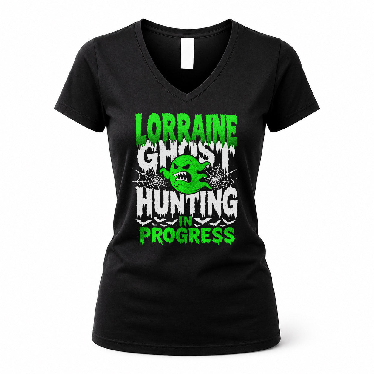 LORRAINE HW22-K06-109 - NAME Ghost Hunting In Progress Personalized Halloween Shirt