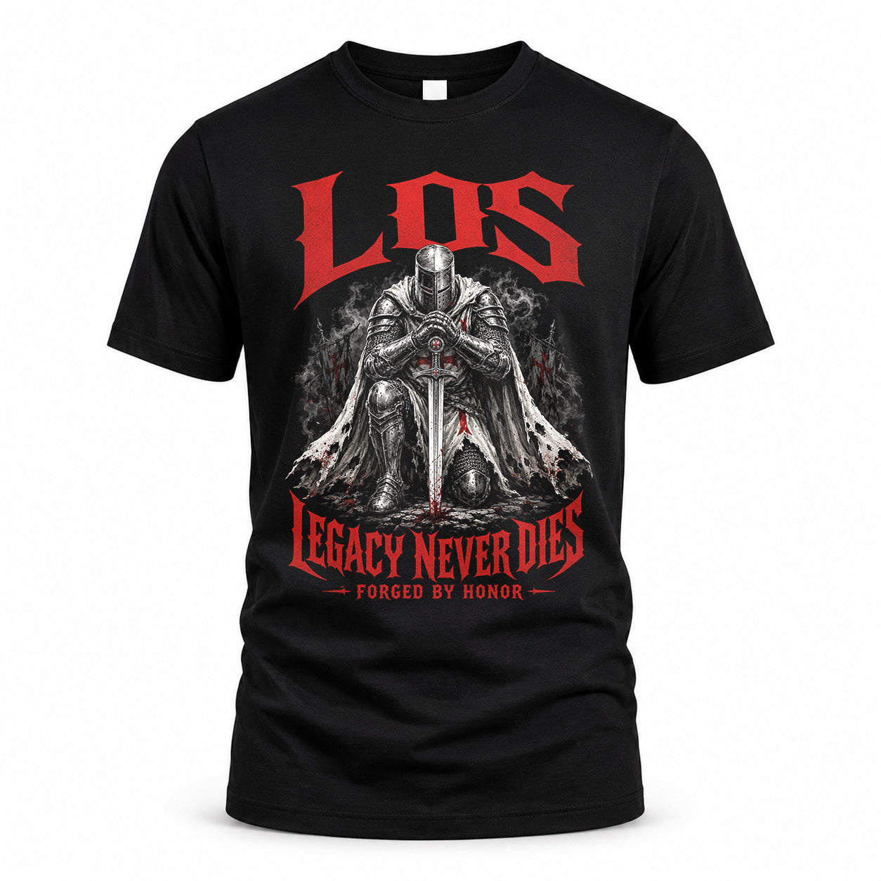 LOS HS90-K04-109 - NAME Legacy Never Dies Forged By Honor Personalized Knight