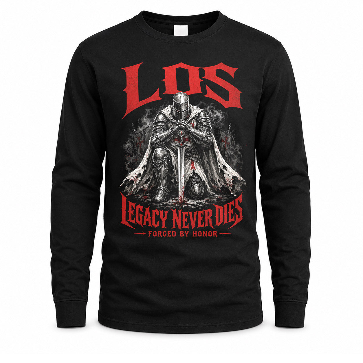 LOS HS90-K04-109 - NAME Legacy Never Dies Forged By Honor Personalized Knight
