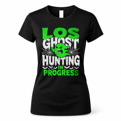 LOS HW22-K06-109 - NAME Ghost Hunting In Progress Personalized Halloween Shirt