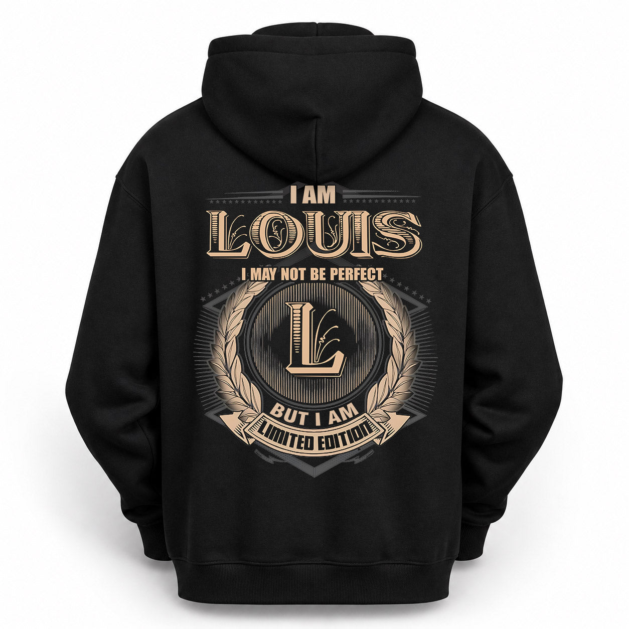 LOUIS PH55-T25-Personalized Name Quote Apparel “I Am NAME May Not Be Perfect But I Am Limited Edition”