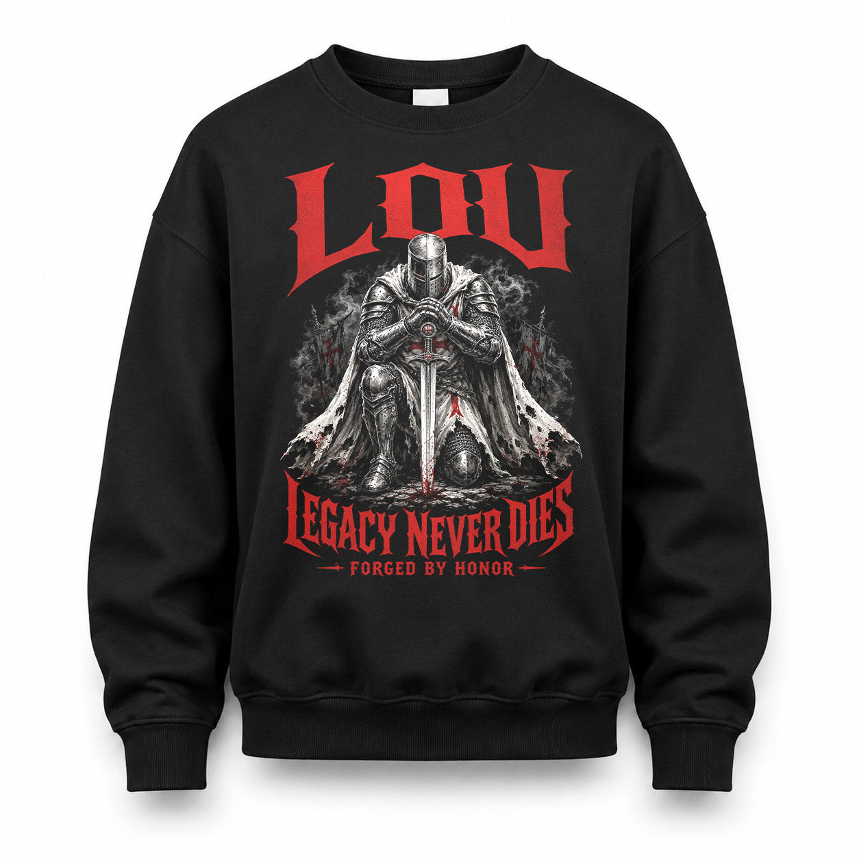 LOU HS90-K04-109 - NAME Legacy Never Dies Forged By Honor Personalized Knight