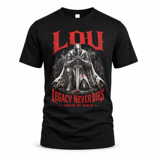 LOU HS90-K04-109 - NAME Legacy Never Dies Forged By Honor Personalized Knight
