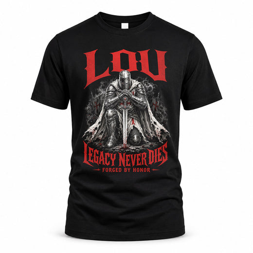 LOU HS90-K04-109 - NAME Legacy Never Dies Forged By Honor Personalized Knight