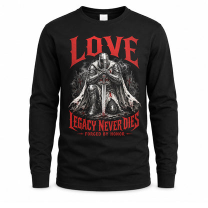 LOVE HS90-K04-109 - NAME Legacy Never Dies Forged By Honor Personalized Knight