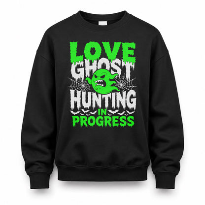 LOVE HW22-K06-109 - NAME Ghost Hunting In Progress Personalized Halloween Shirt