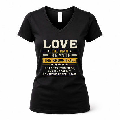 LOVE TM90-K04-125 - NAME Legendary Know-It-All Personalized Funny Shirt