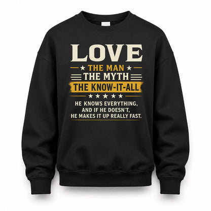 LOVE TM90-K04-125 - NAME Legendary Know-It-All Personalized Funny Shirt