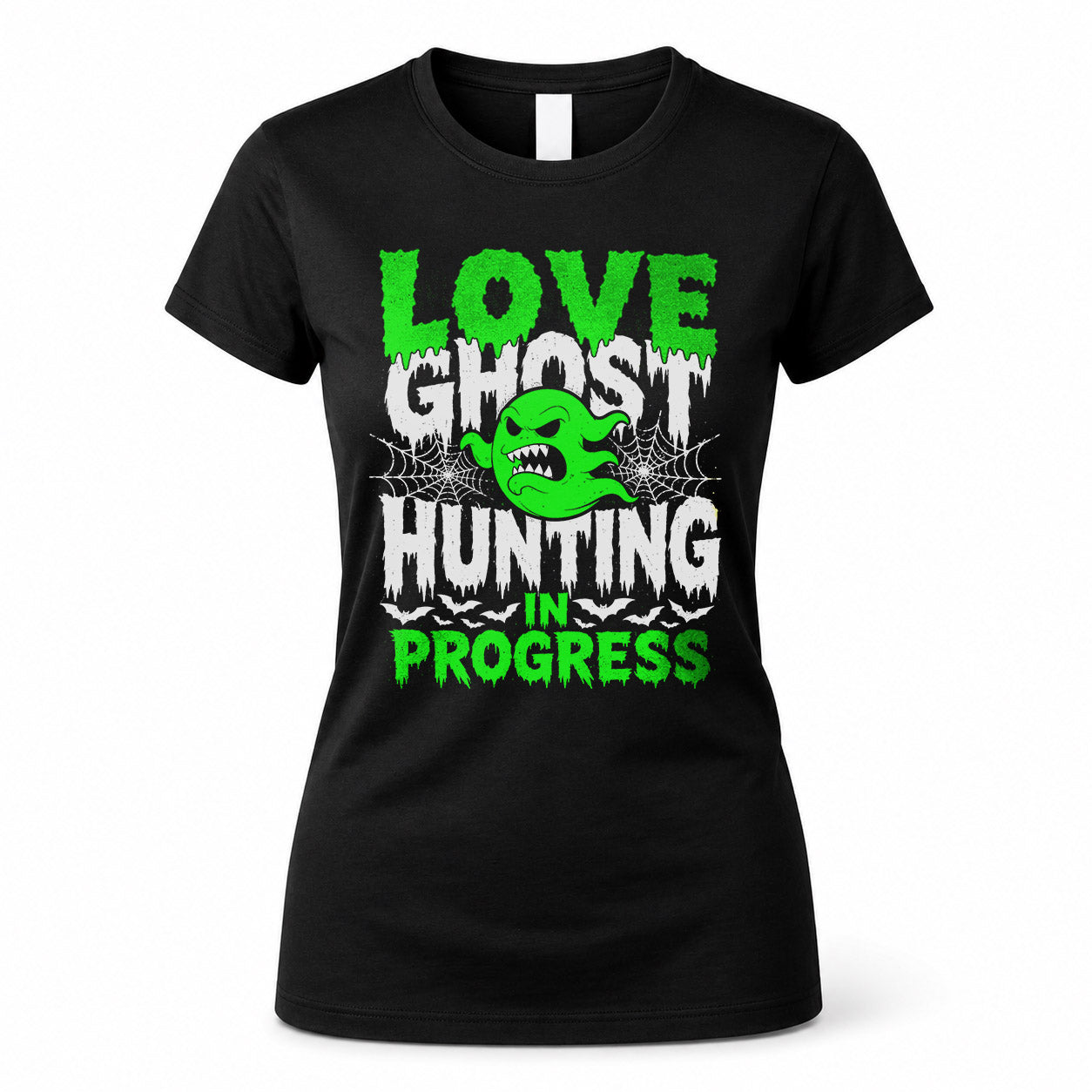 LOVE HW22-K06-109 - NAME Ghost Hunting In Progress Personalized Halloween Shirt