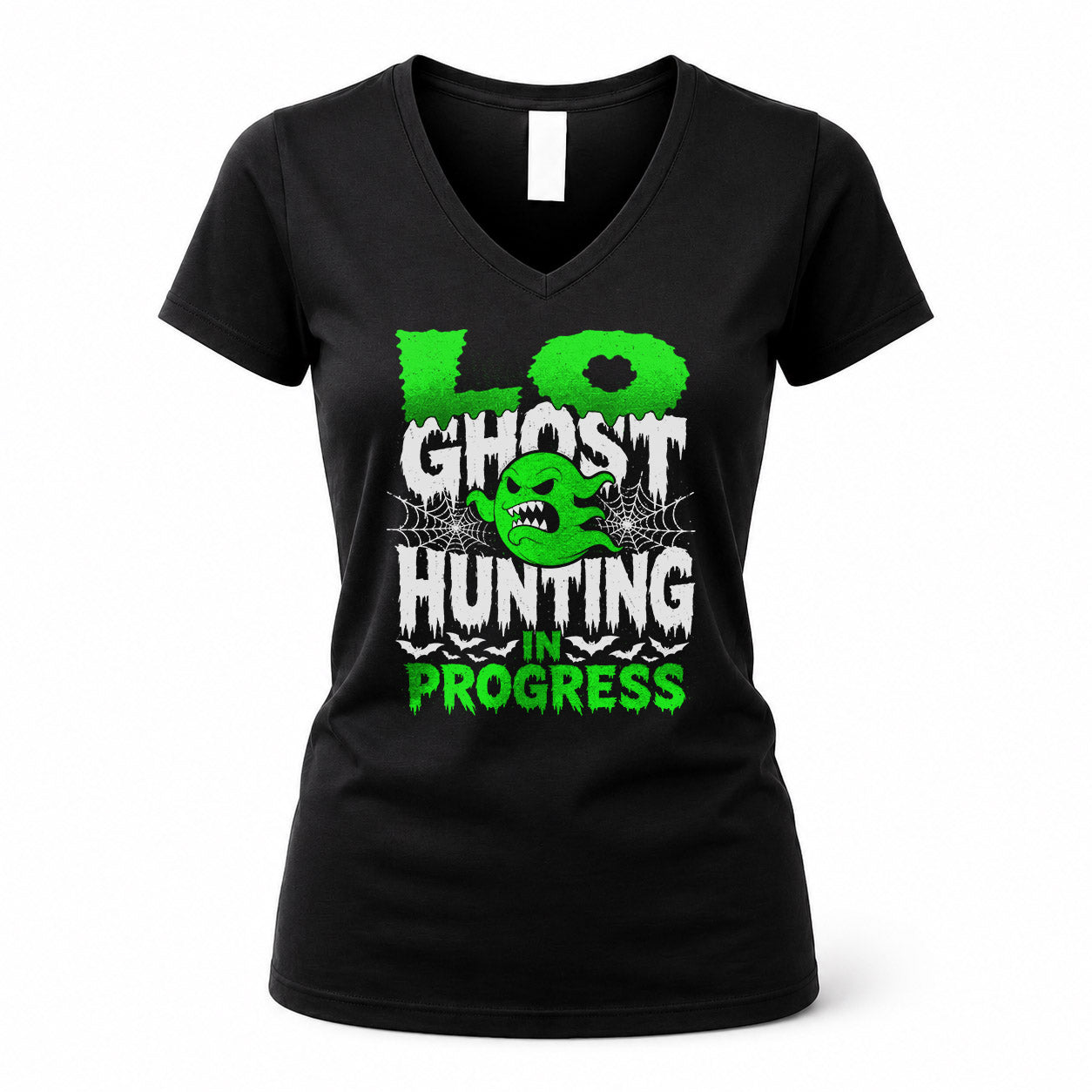 LO HW22-K06-109 - NAME Ghost Hunting In Progress Personalized Halloween Shirt