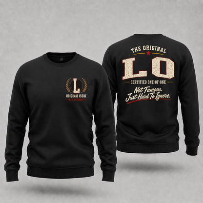 LO W68-F2-168 – Personalized Original Issue Apparel “The Original NAME Certified One-of-One"